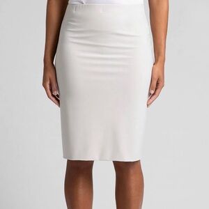 Sympli Light Grey Tube Midi Pencil Skirt Size‎ 4 Canadian Made